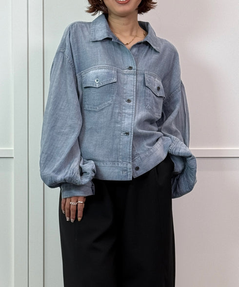 【再入荷】 シアーボリュームスリーブGジャン
